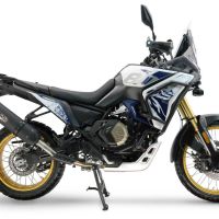 GPR pot echappement compatible avec  Voge DS 800 Rally 2025-2026, Furore-X Titanio Nero, Échappement légal, homologué,silencieux avec db killer amovible et tuyau de liaison spécifique 