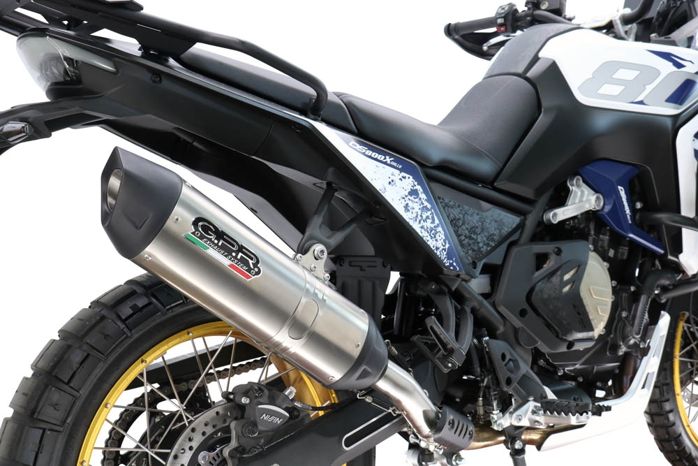 GPR pot echappement compatible avec  Voge DS 800 Rally 2025-2026, Furore-X Titanio, Échappement légal, homologué,silencieux avec db killer amovible et tuyau de liaison spécifique 