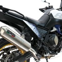 GPR pot echappement compatible avec  Voge DS 800 Rally 2025-2026, Satinox , Échappement légal, homologué,silencieux avec db killer amovible et tuyau de liaison spécifique 