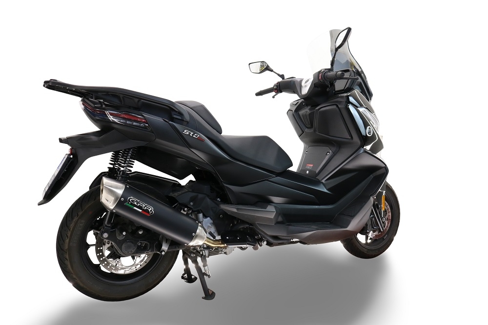 GPR pot echappement compatible avec  Bmw C 400 X -GT 2019-2020, Furore-X Scooter, Silencieux homologué pour bruit, échappement complet avec catalyseur et db killer 