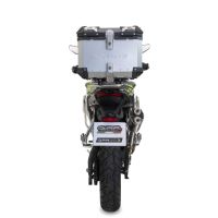 Top case en aluminium, couleur argent avec plaque spécifique incluse GPR TECH compatible avec  Voge 900DSX 2024/2025 e5