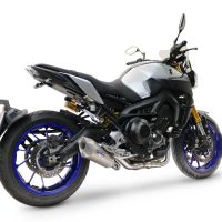 GPR pot echappement compatible avec  Yamaha Mt-09 2014-2020, GP-Revo Titanium, Silencieux homologué pour bruit, échappement complet avec catalyseur et db killer 