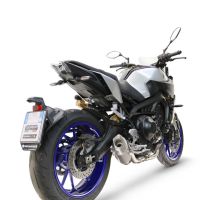 GPR pot echappement compatible avec  Yamaha Mt-09 2014-2020, GP-Revo Titanium, Silencieux homologué pour bruit, échappement complet avec catalyseur et db killer 