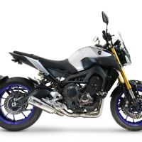 GPR pot echappement compatible avec  Yamaha Mt-09 2014-2016, M3 Inox , Pot d'échappement complet racing, compris de collecteur et db killer amovible, sans homologation 