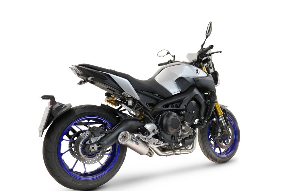 GPR pot echappement compatible avec  Yamaha Mt-09 2014-2016, M3 Inox , Pot d'échappement complet racing, compris de collecteur et db killer amovible, sans homologation 