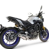 GPR pot echappement compatible avec  Yamaha Mt-09 2014-2016, M3 Inox , Pot d'échappement complet racing, compris de collecteur et db killer amovible, sans homologation 