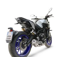 GPR pot echappement compatible avec  Yamaha Mt-09 2014-2016, M3 Inox , Pot d'échappement complet racing, compris de collecteur et db killer amovible, sans homologation 
