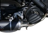 Pot echappement compatible avec Yamaha BW'S 125 2010-2013, Furore Nero, Pot d'échappement complet racing, compris de collecteur et db killer amovible, sans homologation 
