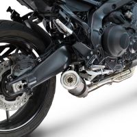 GPR pot echappement compatible avec  Yamaha Mt-09 2025-2026, M3 Inox , Pot d'échappement complet racing, compris de collecteur et db killer amovible, sans homologation 