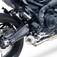 GPR pot echappement compatible avec  Yamaha Mt-09 2025-2026, Powercone Evo, Pot d'échappement complet racing, compris de collecteur et db killer amovible, sans homologation 