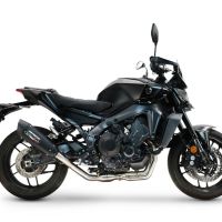 GPR pot echappement compatible avec  Yamaha Mt-09 2025-2026, GP-Revo Black Titanium, Silencieux homologué pour bruit, échappement complet avec catalyseur et db killer 