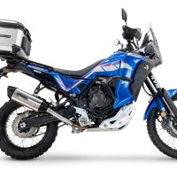 Pot echappement compatible avec Yamaha Tenere 700 2024-2025, Furore-X Titanio, Échappement légal, homologué,silencieux avec db killer amovible et tuyau de liaison spécifique 