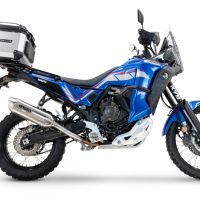 Pot echappement compatible avec Yamaha Tenere 700 2024-2025, Furore-X Acciaio Inox, Échappement légal, homologué,silencieux avec db killer amovible et tuyau de liaison spécifique 