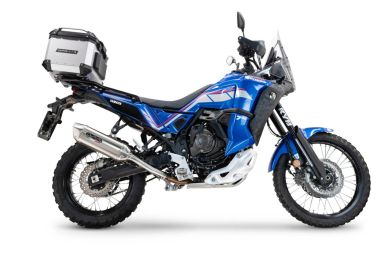 Pot echappement compatible avec Yamaha Tenere 700 2024-2025, Furore-X Acciaio Inox, Échappement légal, homologué,silencieux avec db killer amovible et tuyau de liaison spécifique 