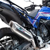 Pot echappement compatible avec Yamaha Tenere 700 2024-2025, Furore-X Acciaio Inox, Échappement légal, homologué,silencieux avec db killer amovible et tuyau de liaison spécifique 