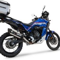 Pot echappement compatible avec Yamaha Tenere 700 2024-2025, Furore-X Titanio, Échappement légal, homologué,silencieux avec db killer amovible et tuyau de liaison spécifique 