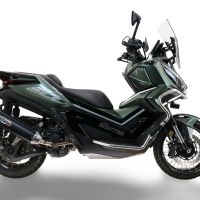 Pot echappement compatible avec Zontes 365D 2024-2026, Furore-X Scooter, Pot Echappement homologué pour les marchés non européens 
