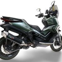 Pot echappement compatible avec Zontes 365E 2024-2026, Furore-X Scooter, Silencieux homologué pour bruit, échappement complet avec catalyseur et db killer 
