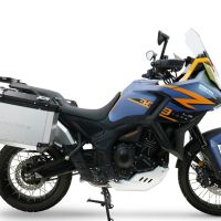 GPR TECH compatible with  Zontes 703 F 2025/2026 Paire de valises latérales en aluminium avec couleur argent avec support de valise spécifique Capacité 38 LT. + 38 LT.