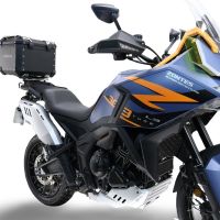 GPR TECH compatible with  Zontes 703 F 2025/2026 Top Case Alpitech en aluminium, couleur noire avec plaque spécifique incluse Capacité Litres 35