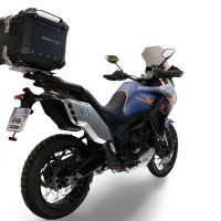 GPR TECH compatible with  Zontes 703 F 2025/2026 Top Case Alpitech en aluminium, couleur noire avec plaque spécifique incluse Capacité Litres 35