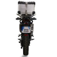 GPR TECH compatible with  Zontes 703 F 2025/2026 Top Case Alpitech en aluminium, couleur argent avec plaque spécifique incluse Capacité Litres 35