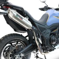 GPR pot echappement compatible avec  Zontes 703 F 2025-2026, Furore-X Acciaio Inox, Échappement légal, homologué,silencieux avec db killer amovible et tuyau de liaison spécifique 