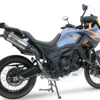 GPR pot echappement compatible avec  Zontes 703 F 2025-2026, Furore-X Titanio, Échappement légal, homologué,silencieux avec db killer amovible et tuyau de liaison spécifique 