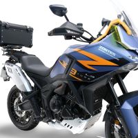 GPR TECH compatible with  Zontes 703 F 2025/2026 Top Case Alpitech en aluminium, couleur noire avec plaque spécifique incluse Capacité Litres 45