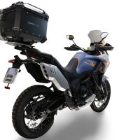 GPR TECH compatible with  Zontes 703 F 2025/2026 Top Case Alpitech en aluminium, couleur noire avec plaque spécifique incluse Capacité Litres 45