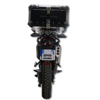 GPR TECH compatible with  Zontes 703 F 2025/2026 Top Case Alpitech en aluminium, couleur noire avec plaque spécifique incluse Capacité Litres 45