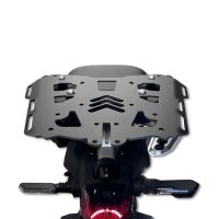 GPR TECH compatible with  Zontes 703 F 2025/2026 Plaque de montage spécifique Top Case ALPITECH 35>55 LT compatible avec le porte-bagages d'origine, en acier inoxydable fabriqué avec 4 points d'ancrage